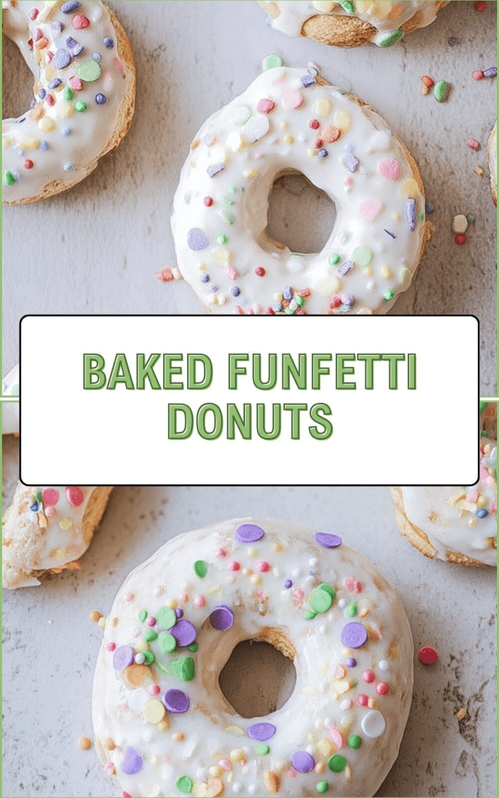 Baked Funfetti Donuts