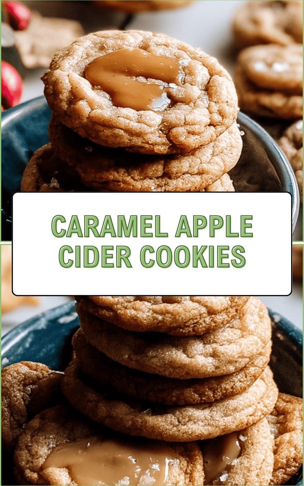 Caramel Apple Cider Cookies