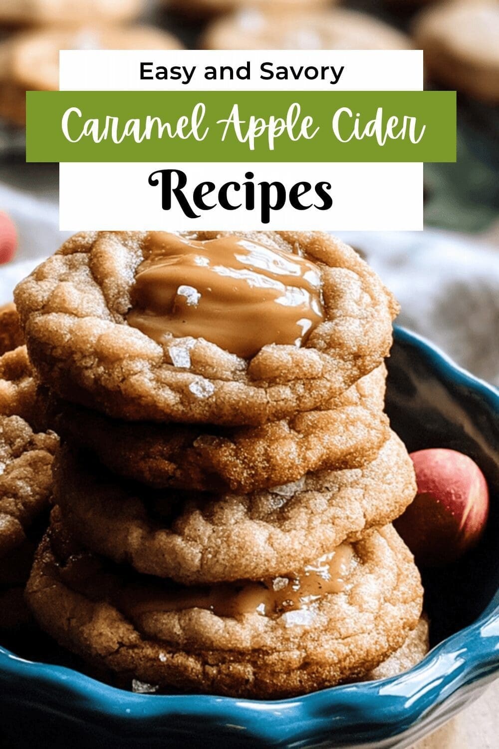 Caramel Apple Cider Cookies