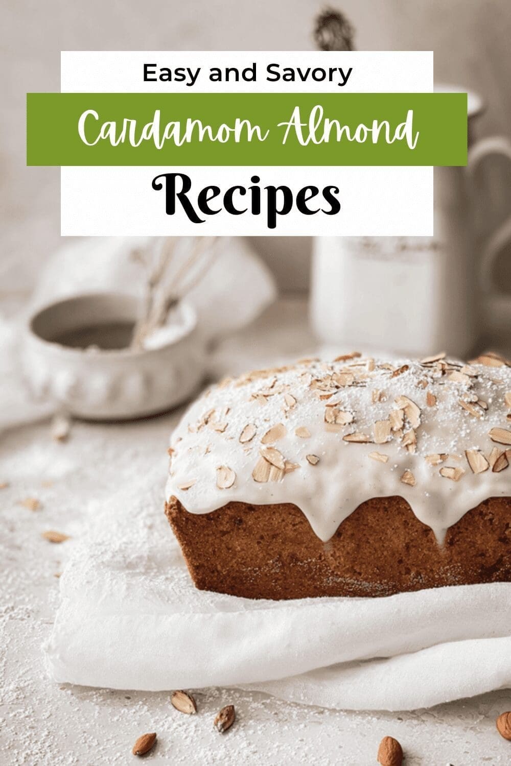 Cardamom Almond Loaf Cake
