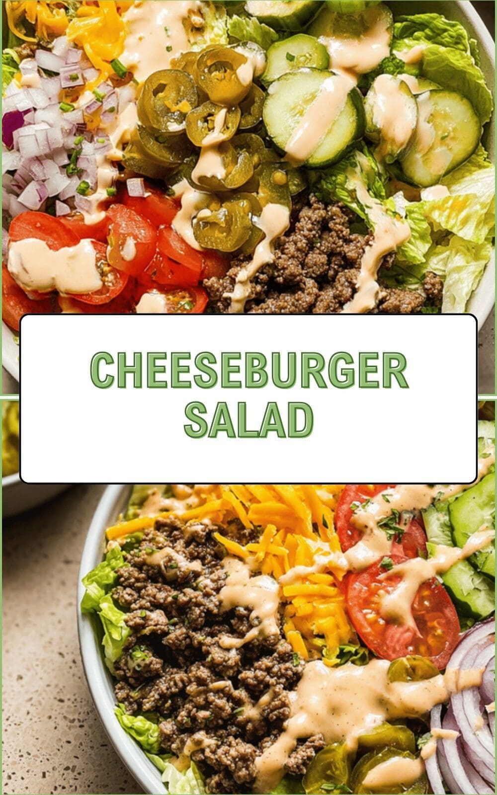 Cheeseburger Salad Recipe With Classic Flavors And Fresh Ingredients 6 Cheeseburger Salad