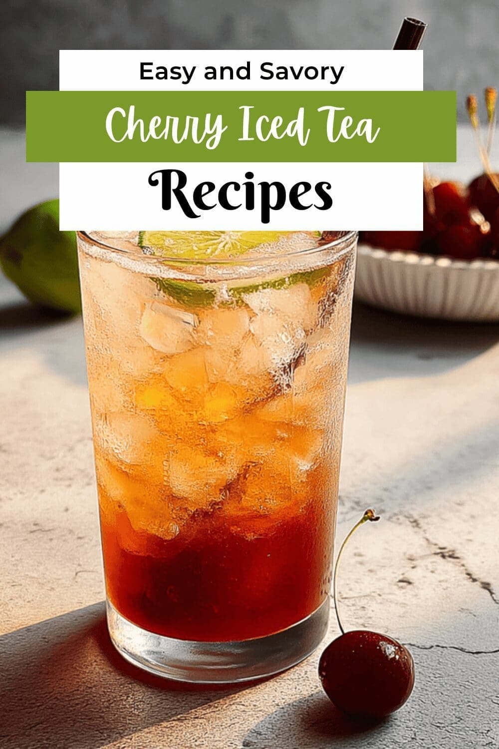 Cherry Iced Tea Recipes For Refreshing Summer Drinks 7 Cherry Iced Tea