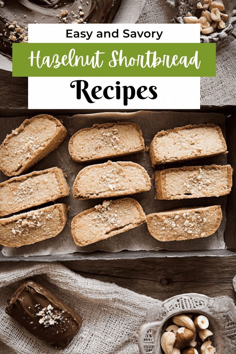 Hazelnut Shortbread Cookies