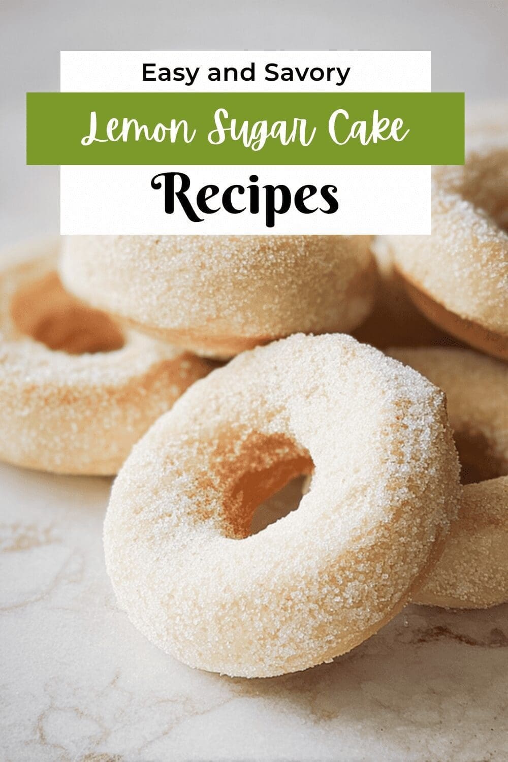 Lemon Sugar Cake Donuts