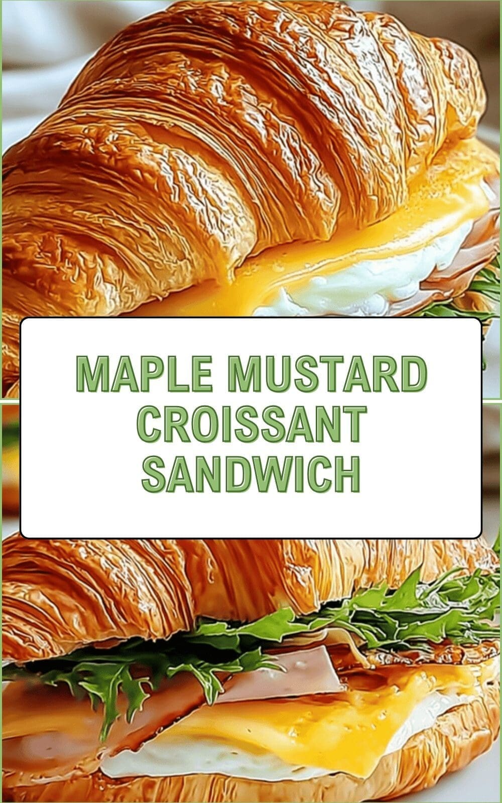 Maple Mustard Croissant Sandwich