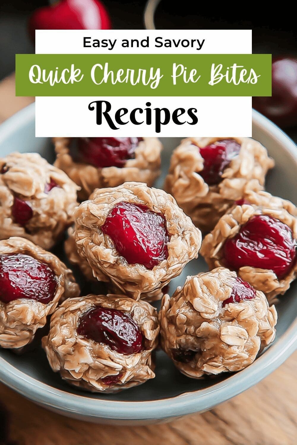 Quick Cherry Pie Bites