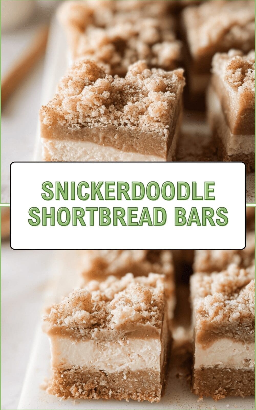 Snickerdoodle Shortbread Bars