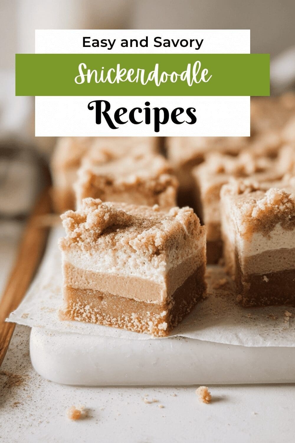 Snickerdoodle Shortbread Bars