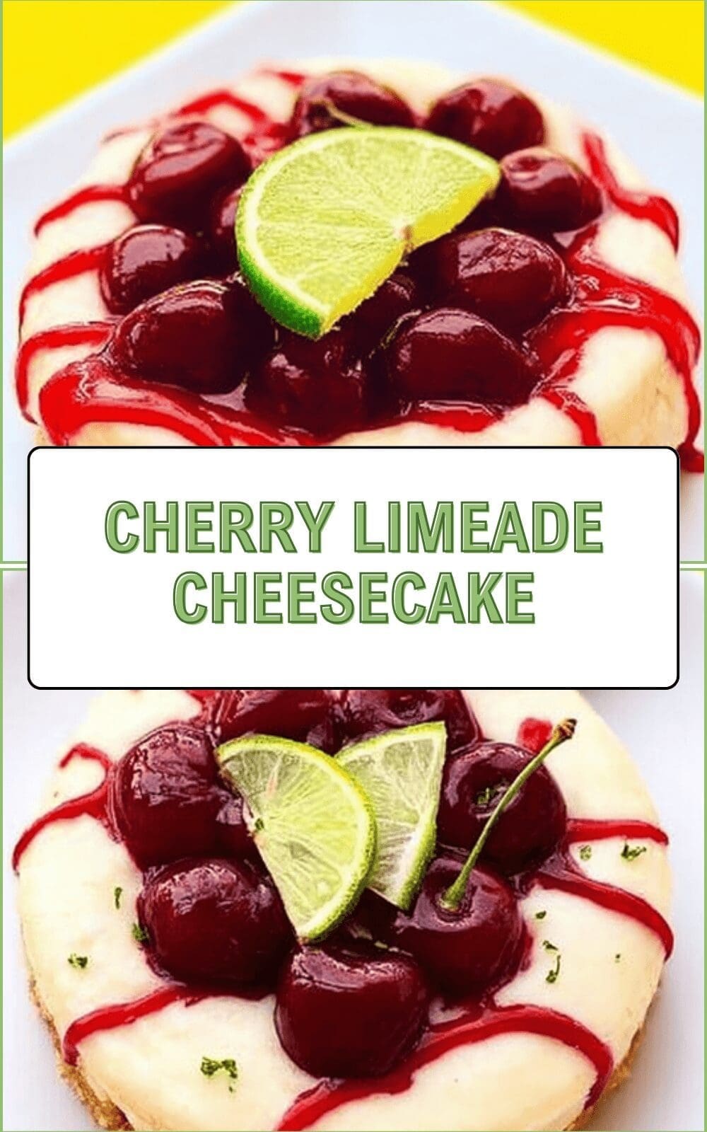 Cherry Limeade Cheesecake With Tangy Lime Swirl And Sweet Creamy Base 6 Cherry Limeade Cheesecake