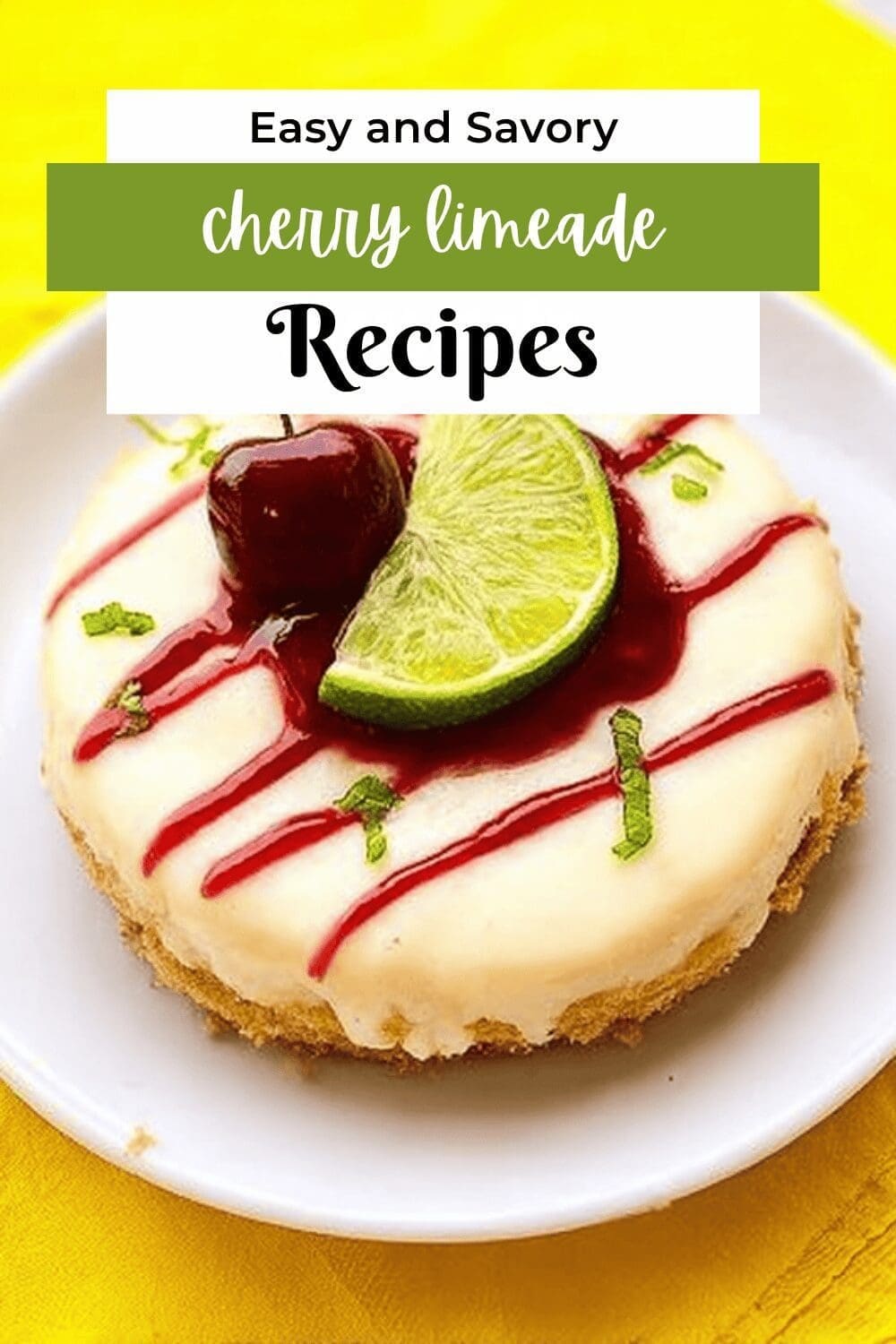 Cherry Limeade Cheesecake With Tangy Lime Swirl And Sweet Creamy Base 7 Cherry Limeade Cheesecake