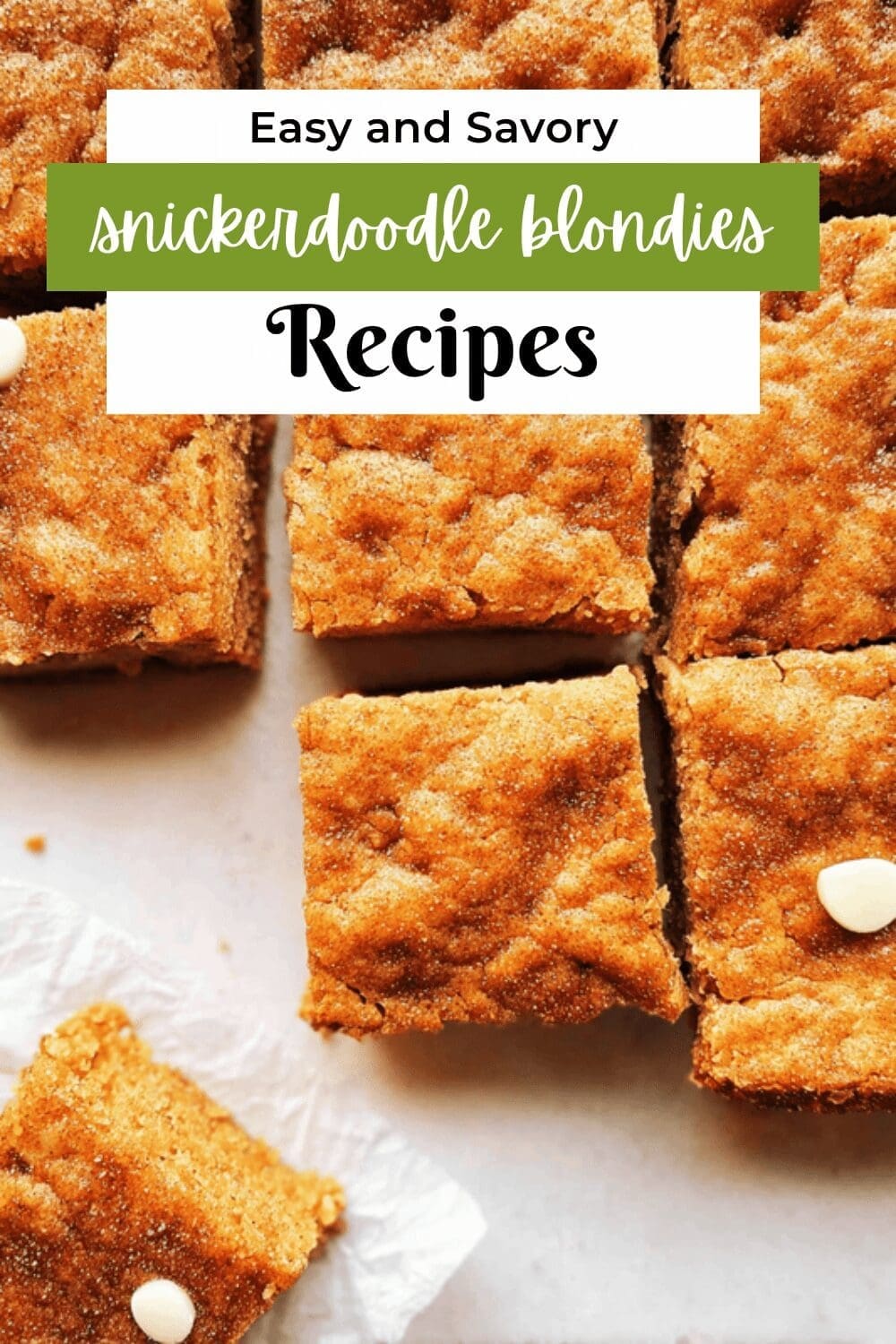 Snickerdoodle Blondies