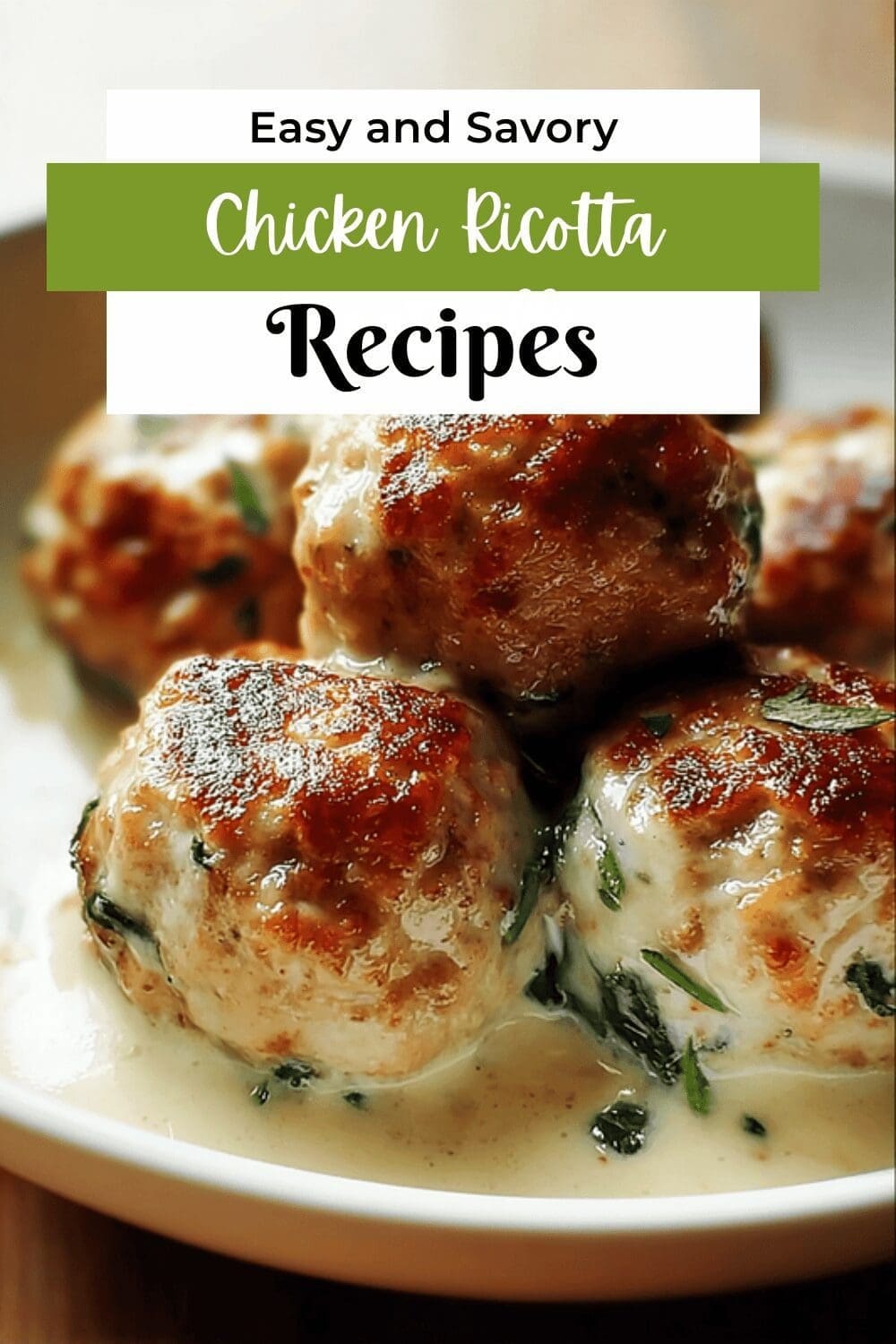 Chicken Ricotta Meatballs Baked Or Pan-Fried Recipe 7 Chicken Ricotta Meatballs