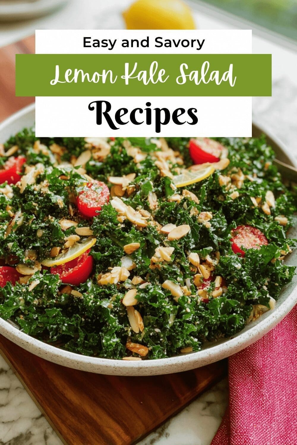 Lemon Parmesan Kale Salad Recipe With Fresh Citrus And Cheese 7 Lemon Kale Salad