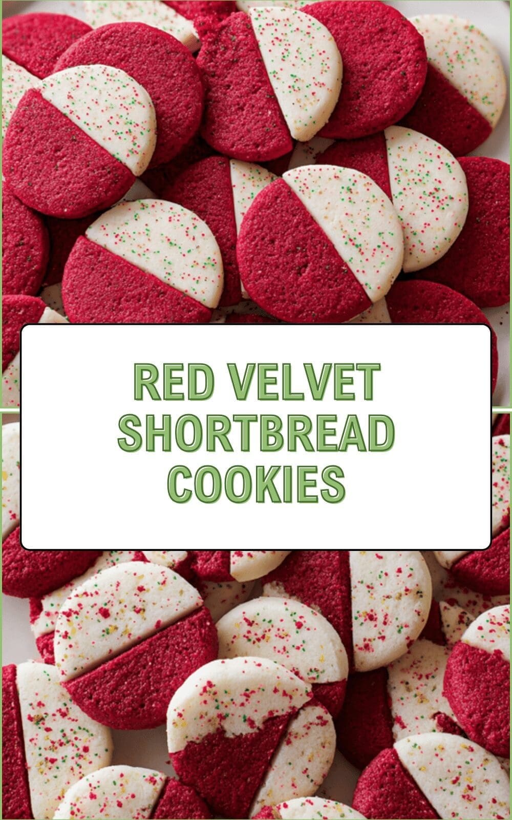 Red Velvet Shortbread Cookies