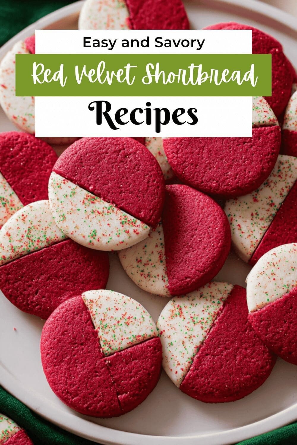 Red Velvet Shortbread Cookies