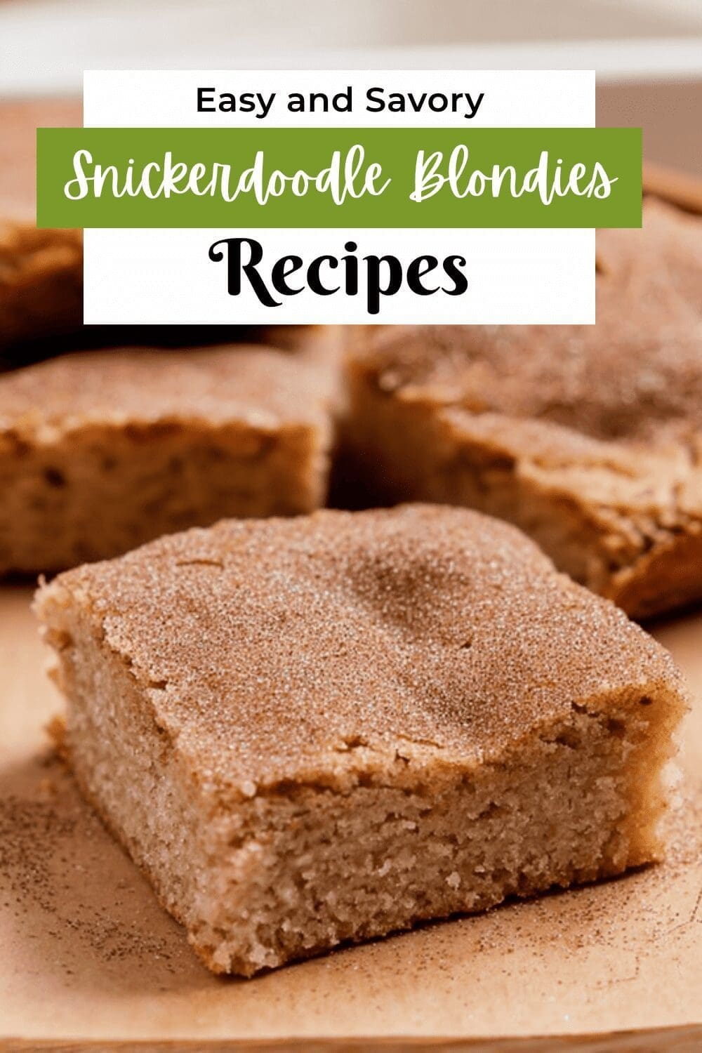 Snickerdoodle Blondies