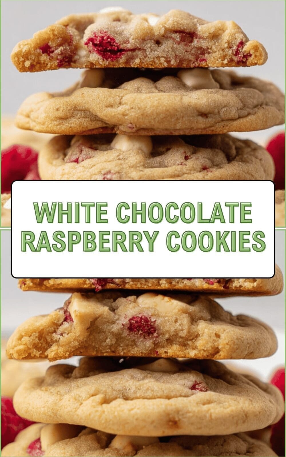 White Chocolate Raspberry Cookies