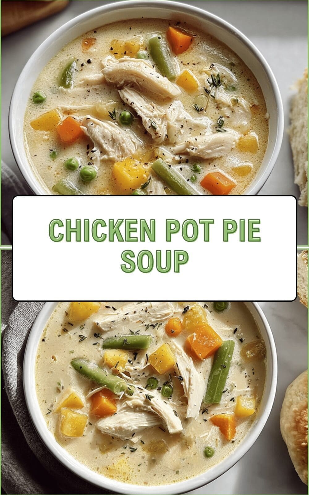 Chicken Pot Pie Soup Recipe With Creamy Vegetables And Tender Chicken 6 Chicken Pot Pie Soup