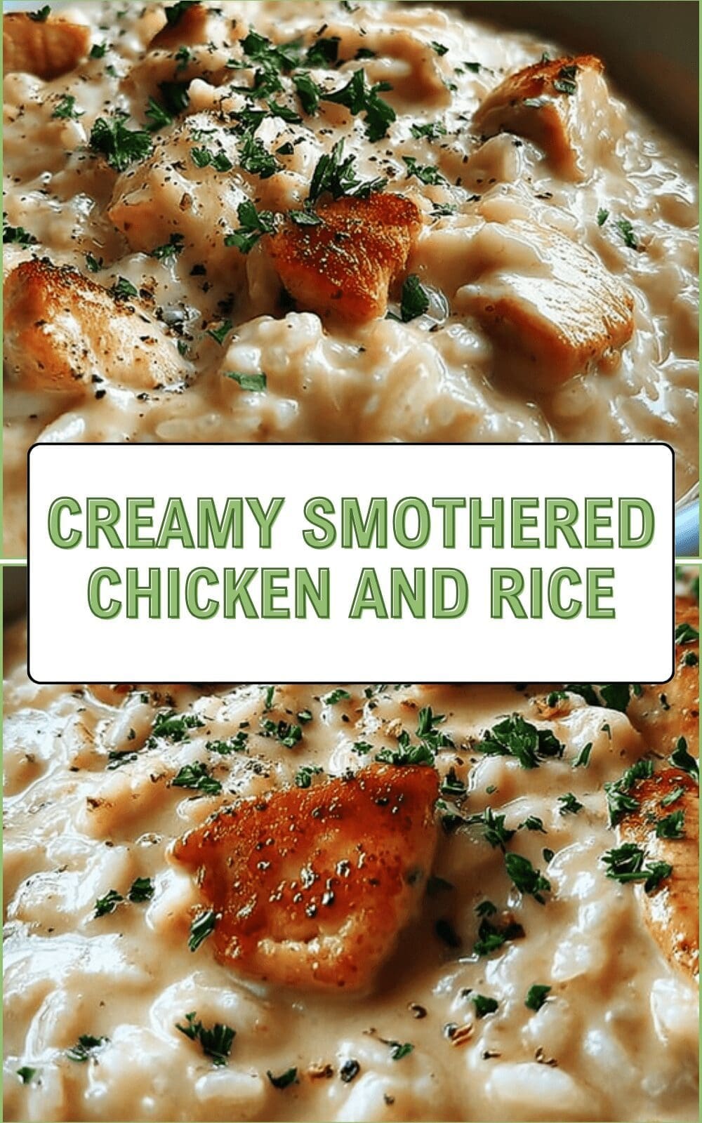 Creamy Smothered Chicken And Rice