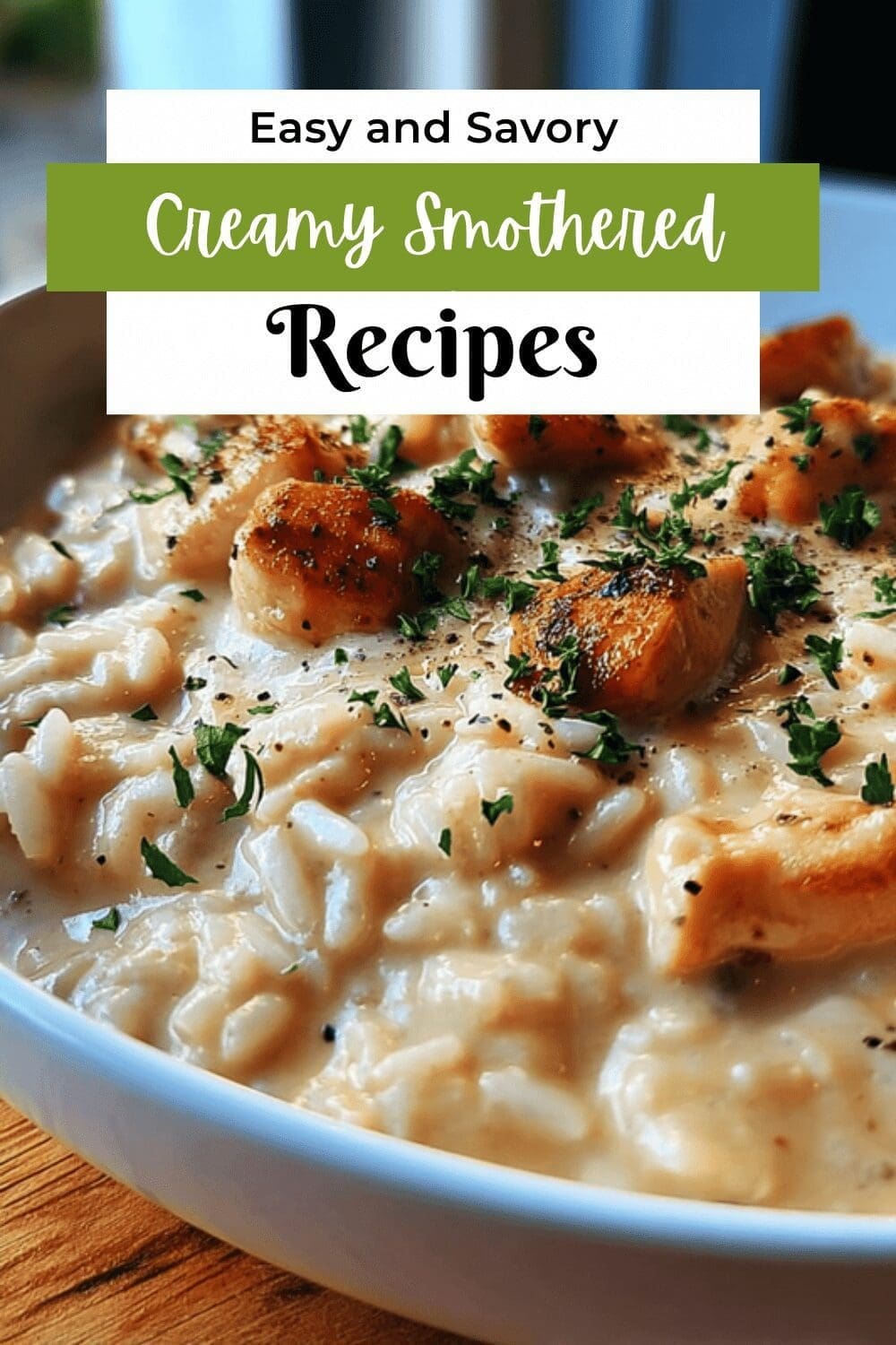 Creamy Smothered Chicken And Rice