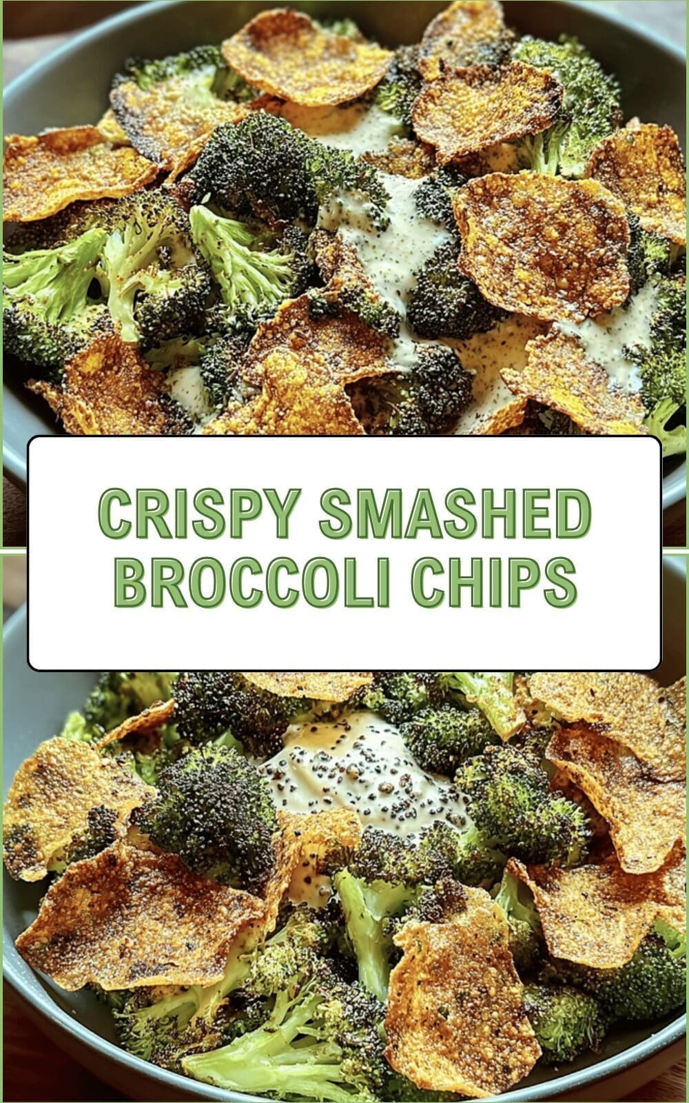 Crispy Smashed Broccoli Chips