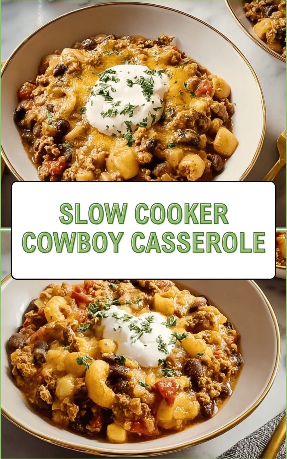 Slow Cooker Cowboy Casserole