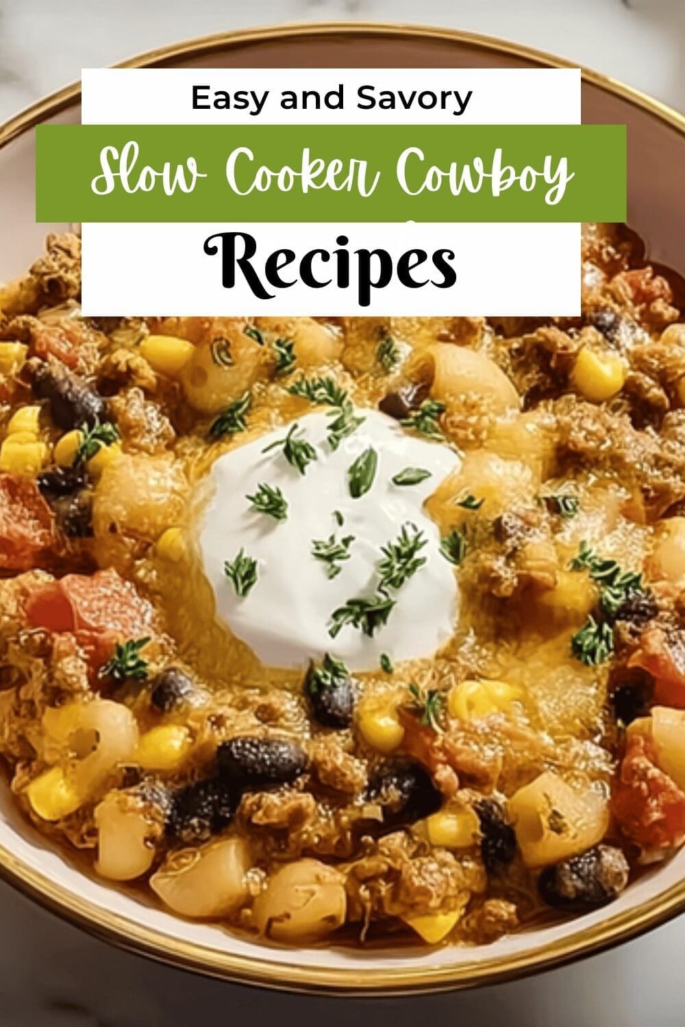 Slow Cooker Cowboy Casserole