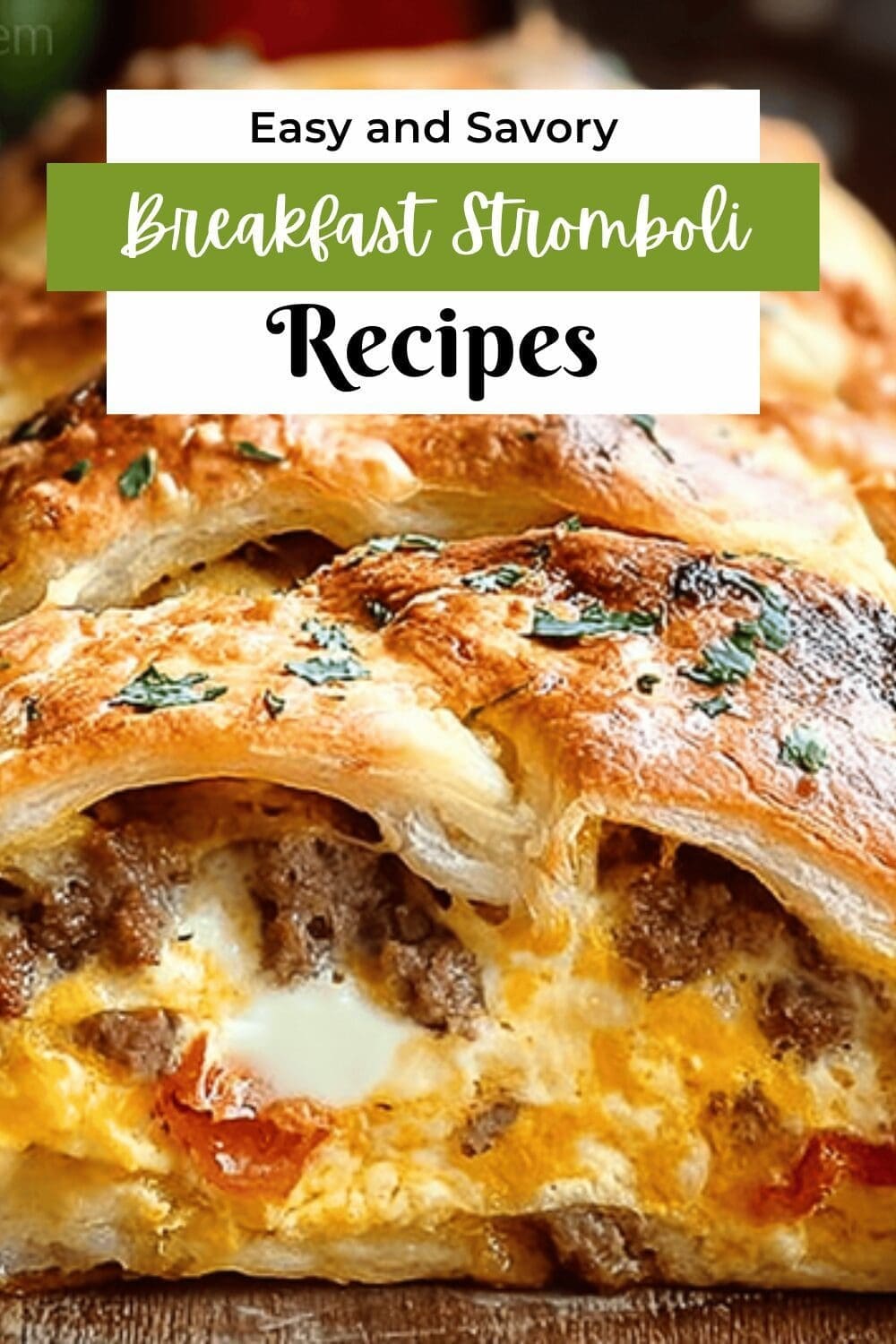 Breakfast Stromboli