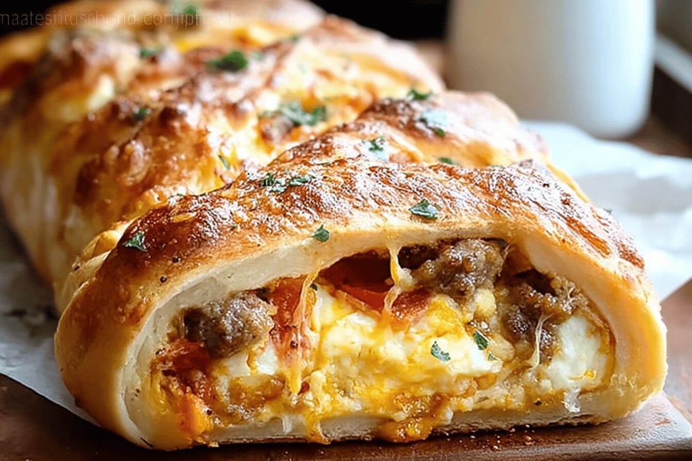 Breakfast Stromboli