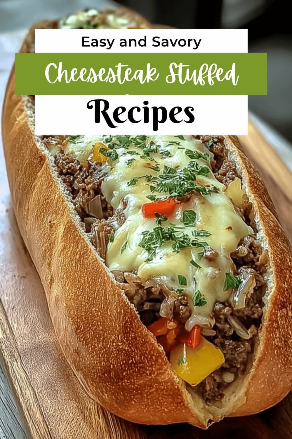 Cheesesteak Stuffed Garlic Loaf