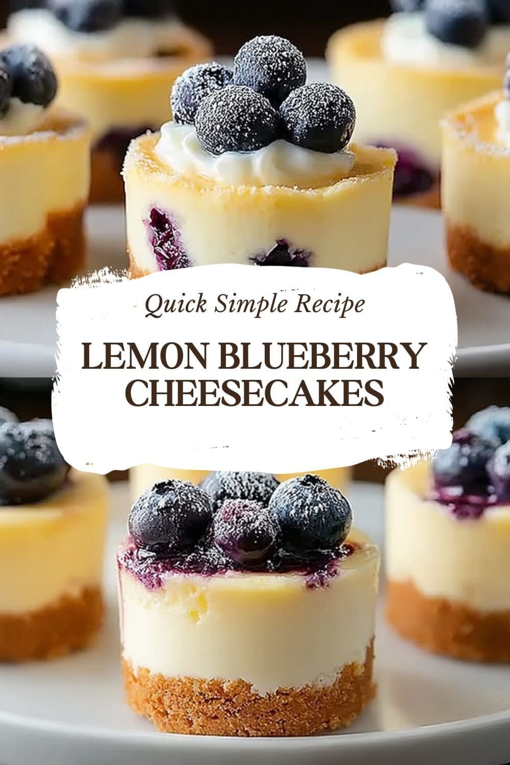 Mini Lemon Blueberry Cheesecakes With Fresh Zesty Flavor 7 Lemon Blueberry Cheesecakes