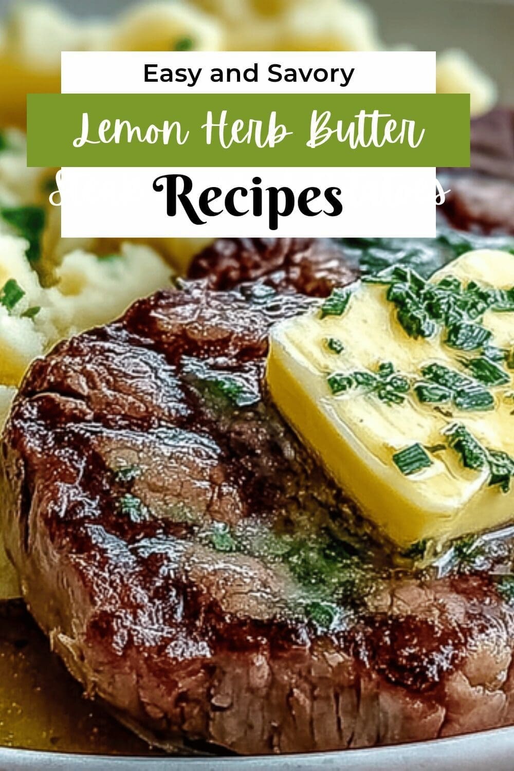 Lemon Herb Butter Steak Mashed Potatoes