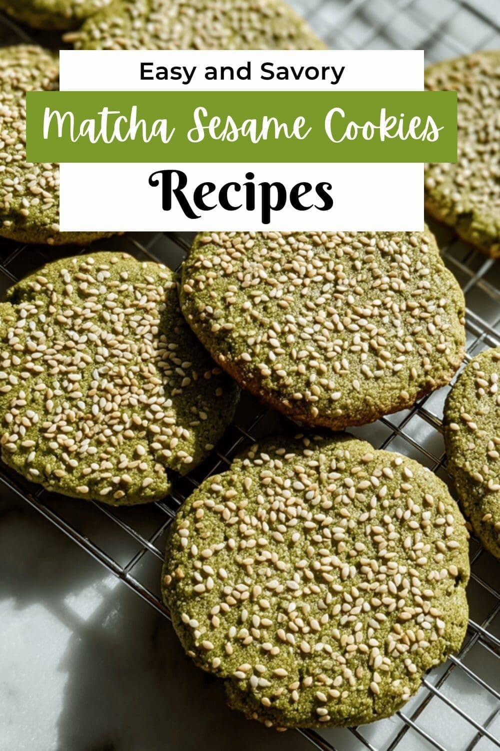 Matcha Sesame Cookies Recipe With Nutty Flavor And Crisp Texture 7 Matcha Sesame Cookies