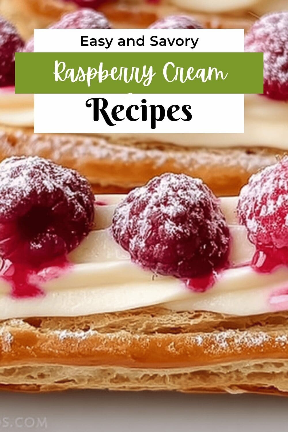 Raspberry Cream Eclairs