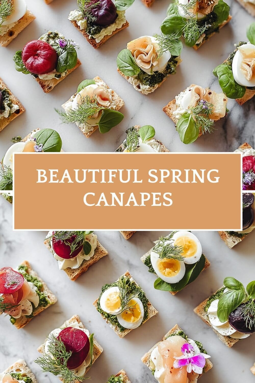 Beautiful Spring Canapes