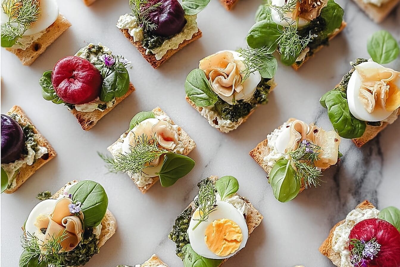 Beautiful Spring Canapes
