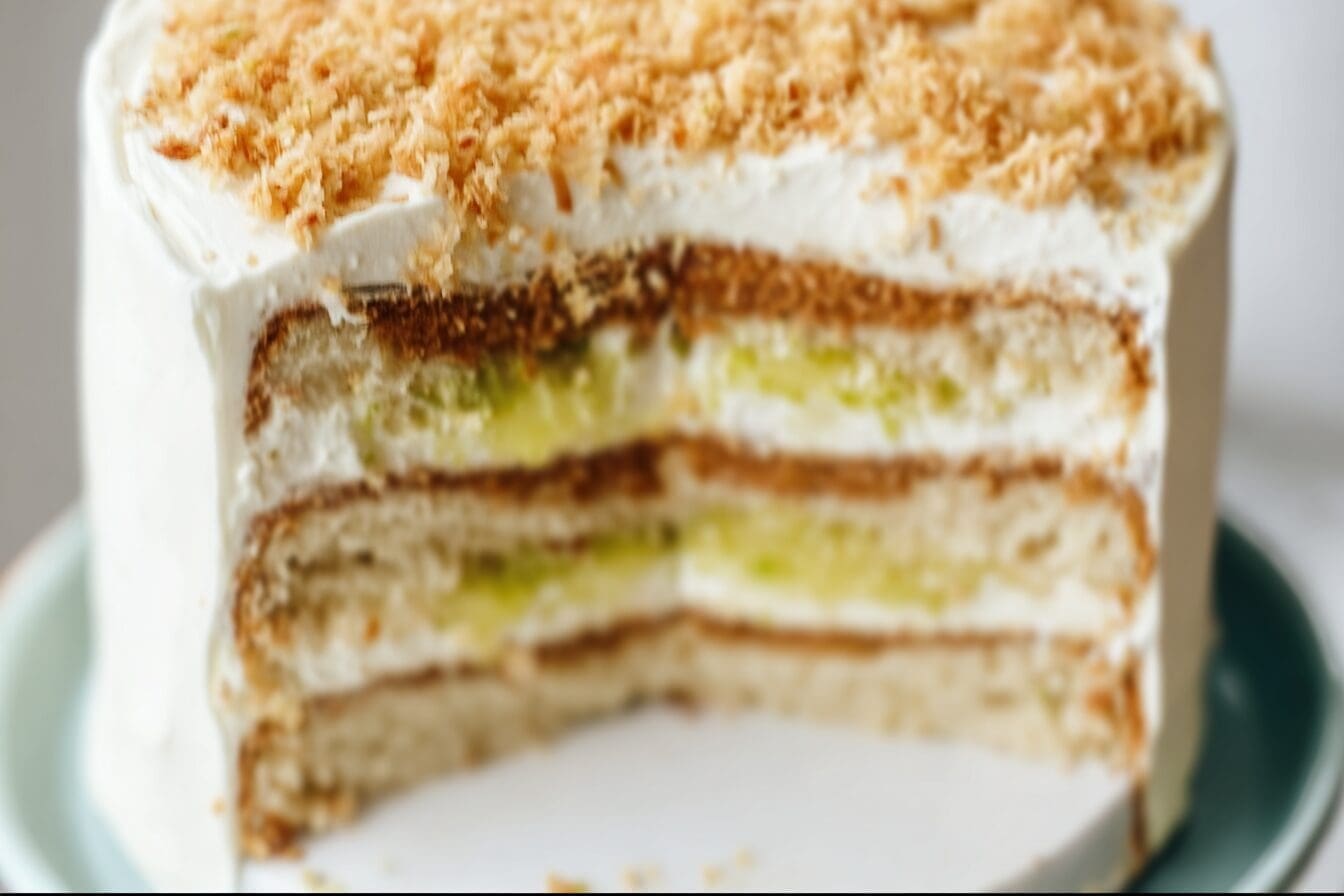 Coconut Key Lime Pie Cake