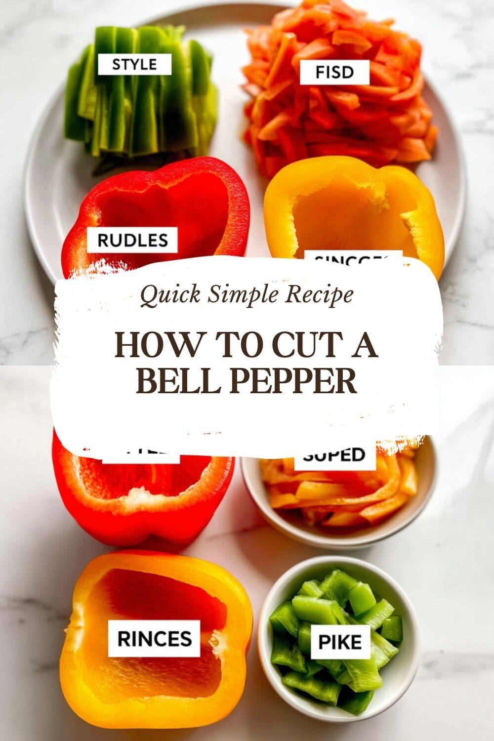 How To Cut A Bell Pepper