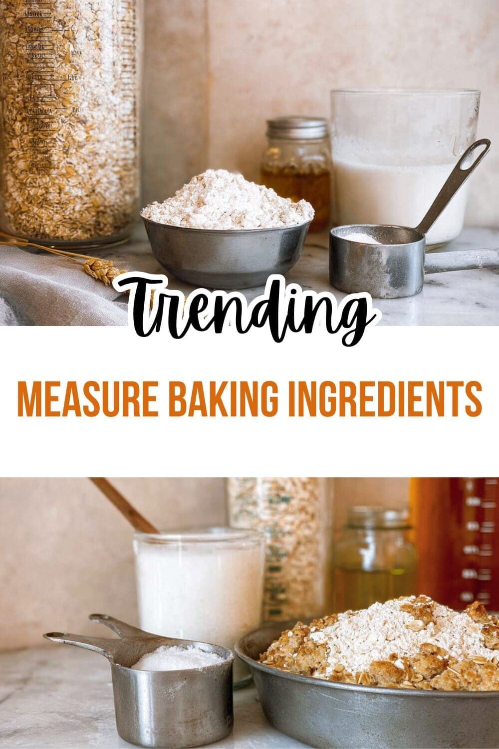 Measure Baking Ingredients