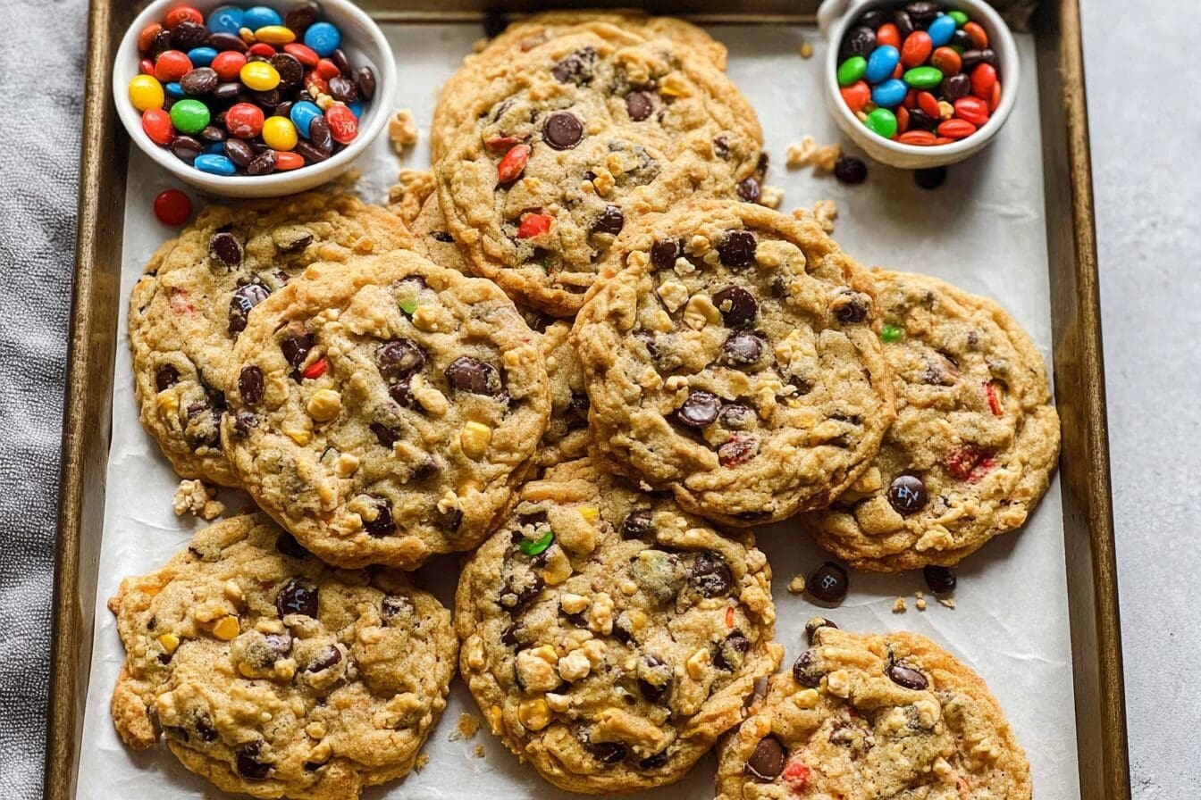 Monster Cookies: Easy Thick Chewy Recipe 6 Monster Cookies