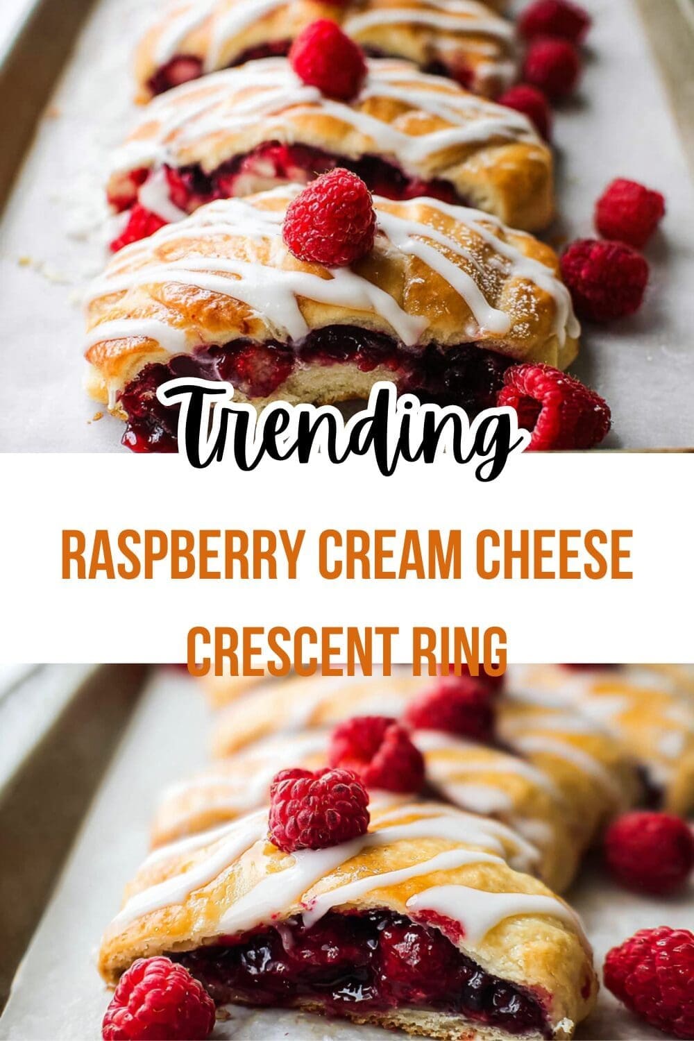 Raspberry Cream Cheese Crescent Ring