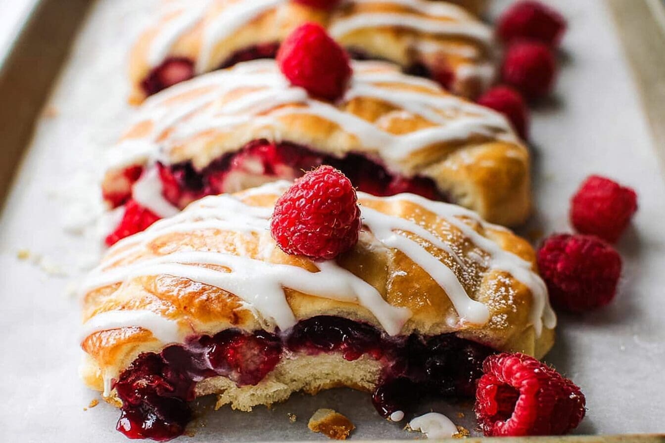 Raspberry Cream Cheese Crescent Ring