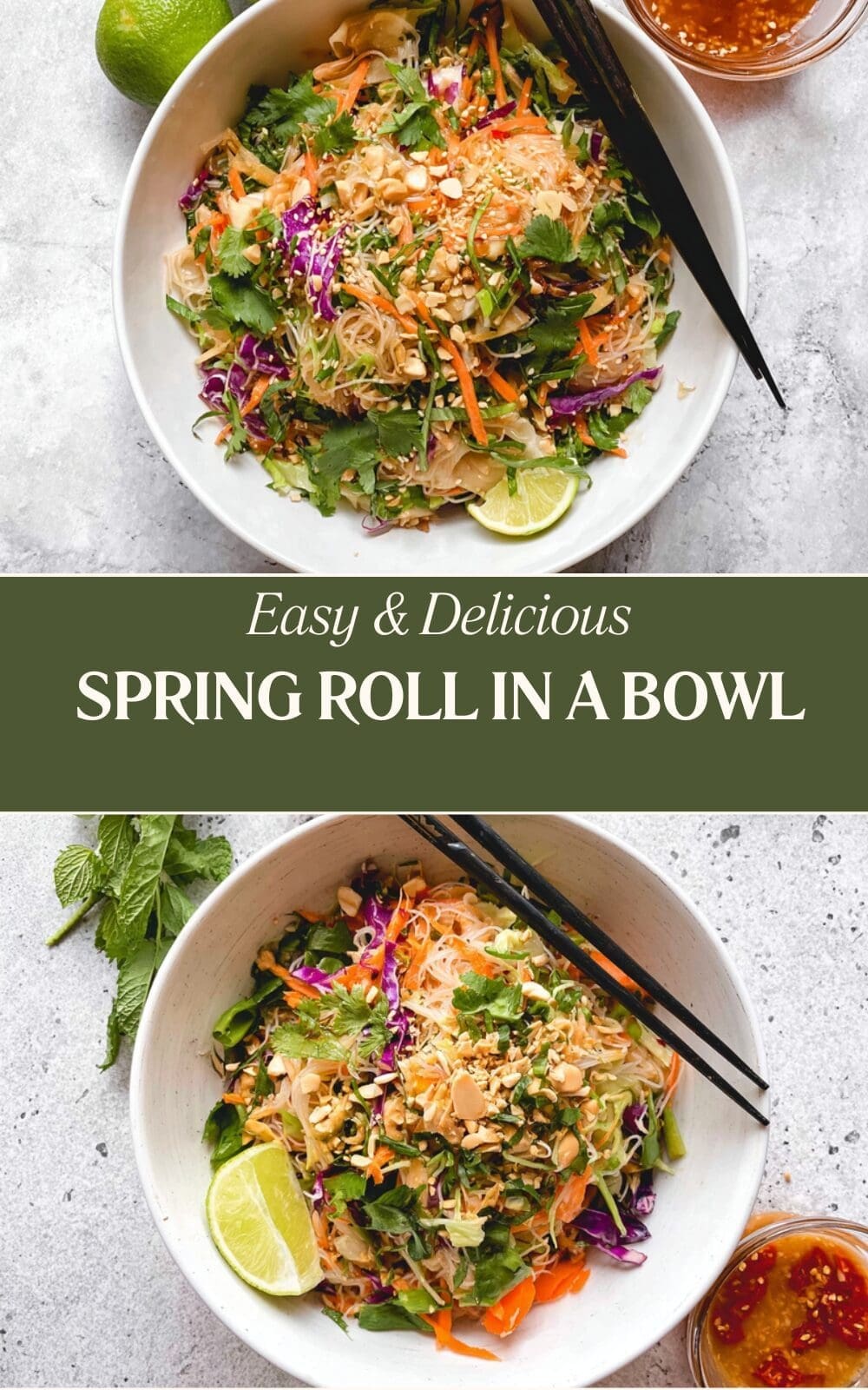 Spring Roll In A Bowl