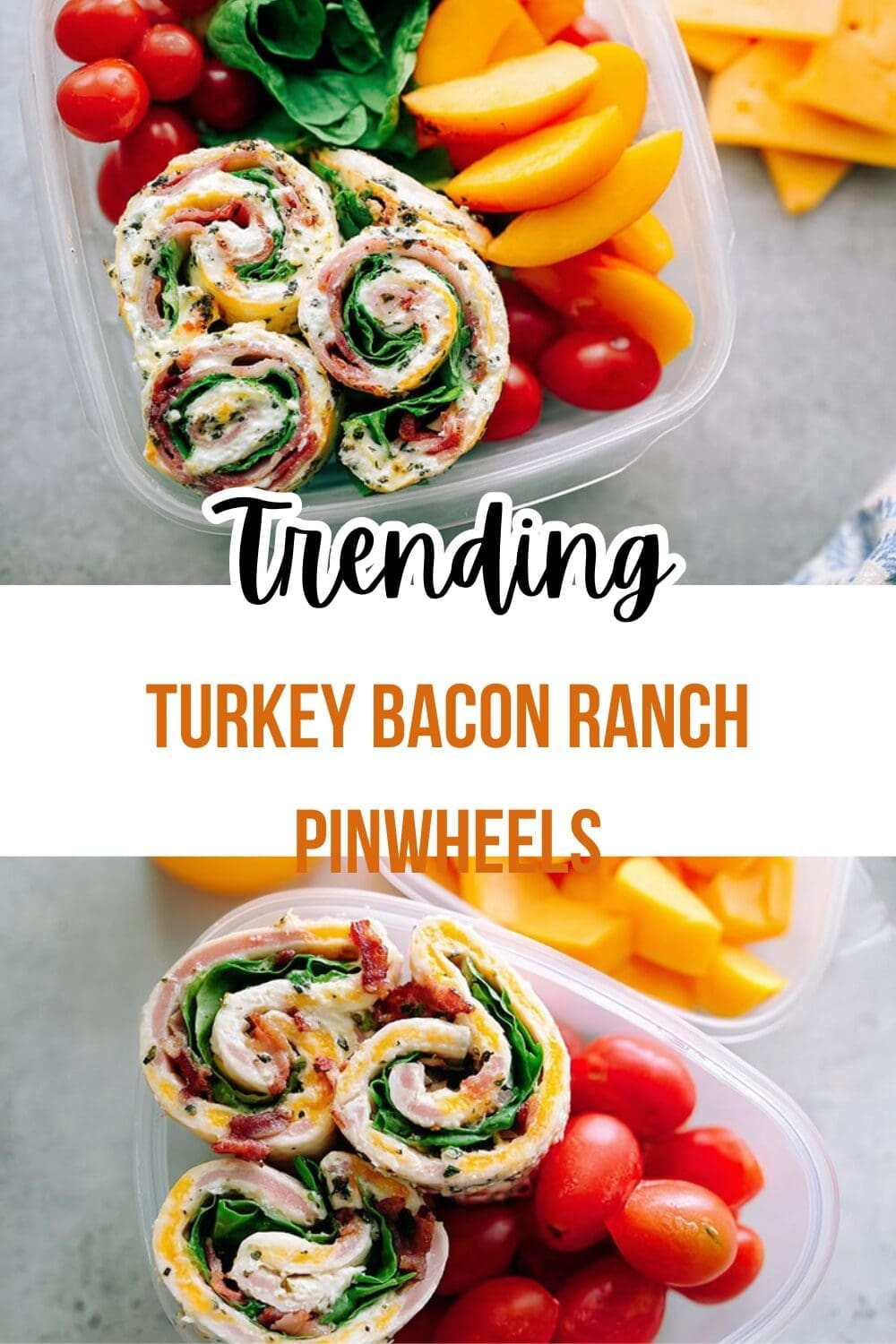 Turkey Bacon Ranch Pinwheels