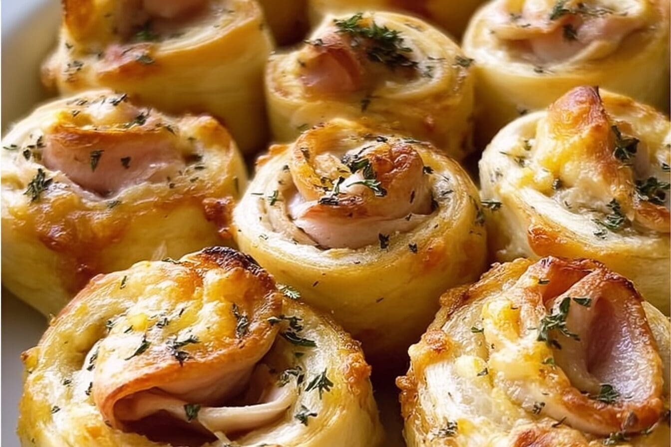 Turkey Cheese Party Rolls