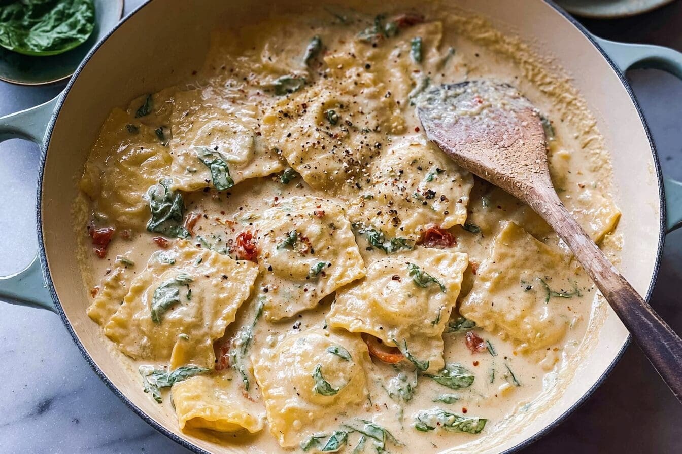Creamy Tuscan Garlic Ravioli Perfect For Weeknight Dinners 6 Tuscan Ravioli