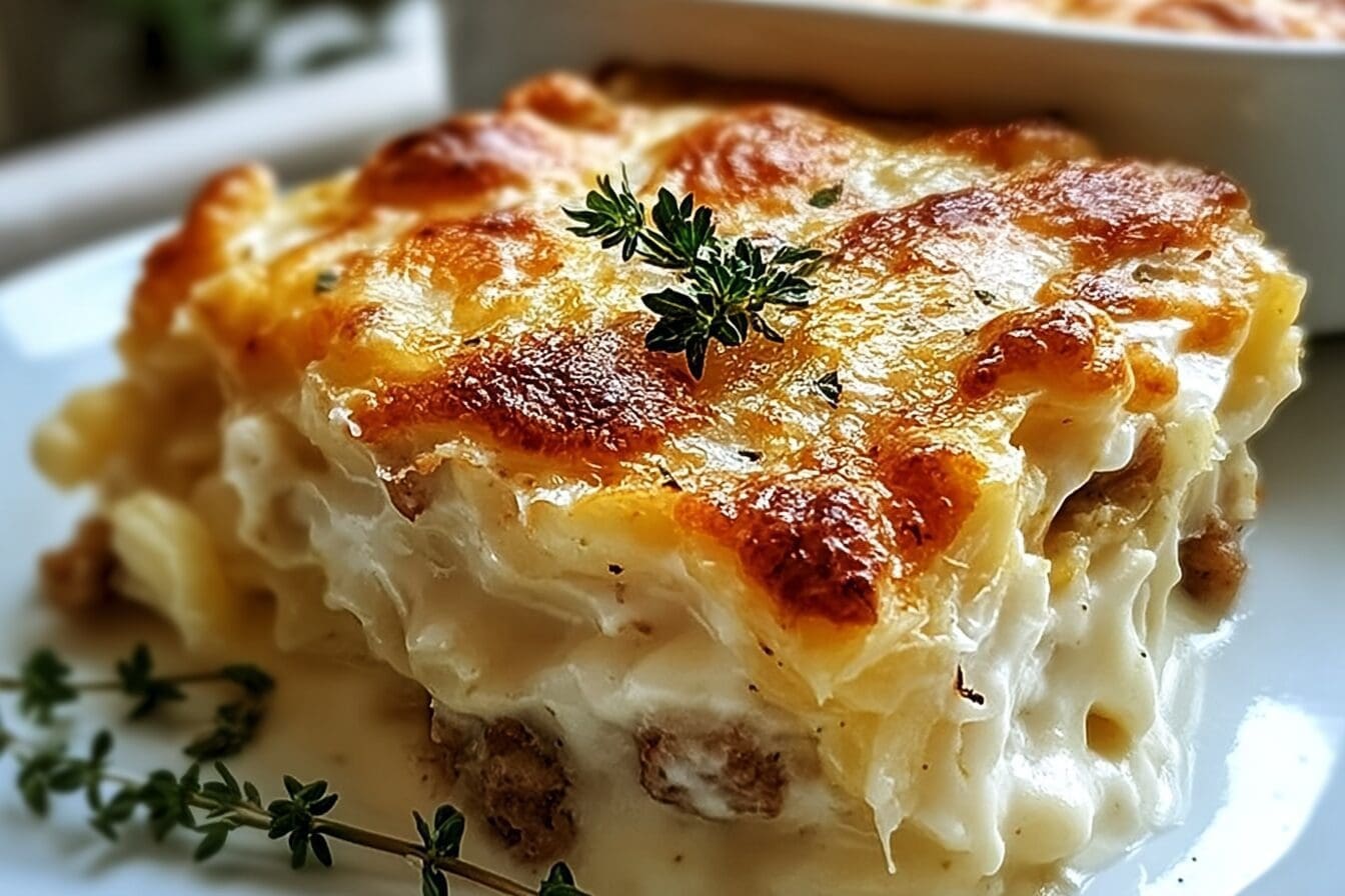 Biscuits Gravy Hashbrown Casserole