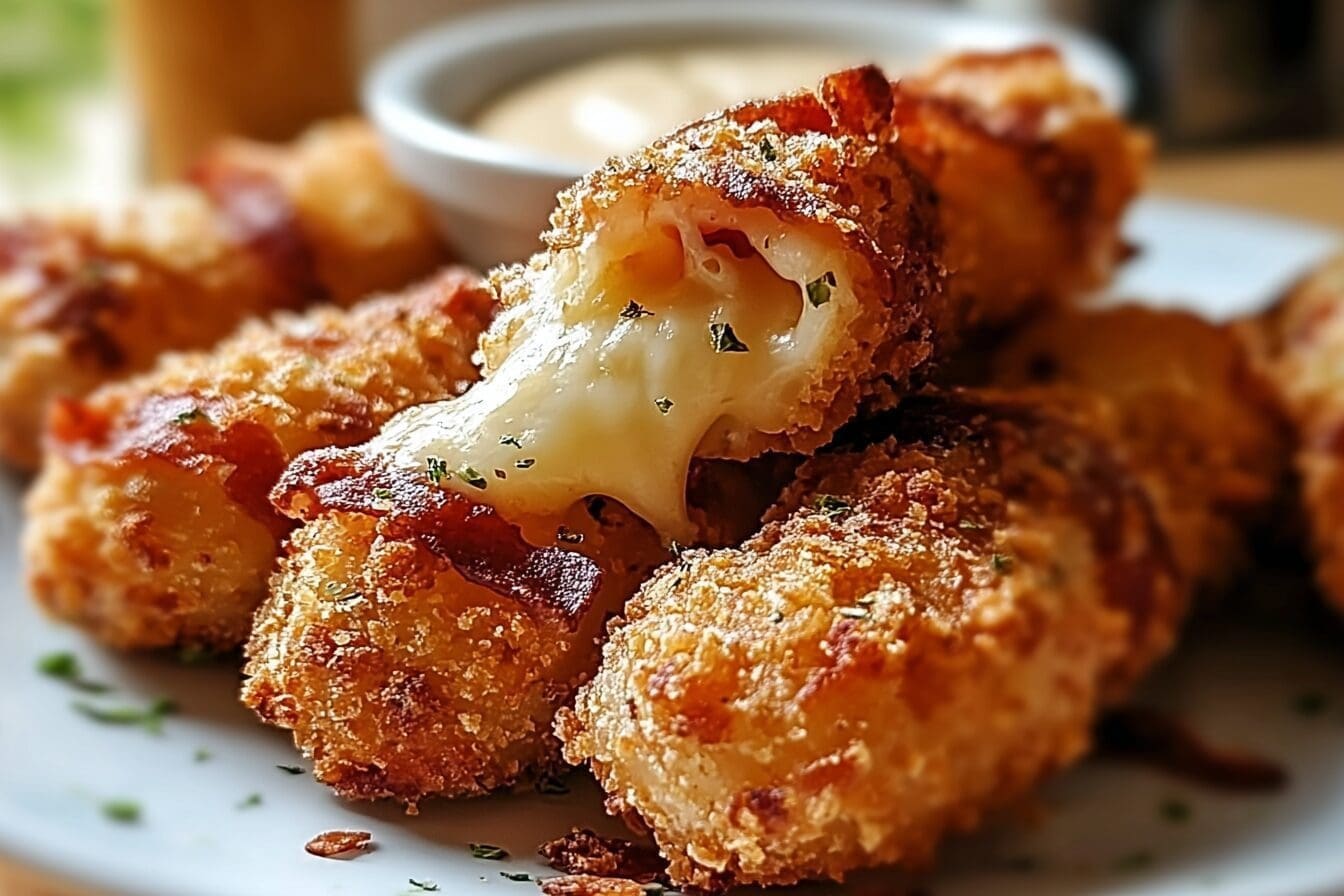 Chicken Cheese Stick Bombs