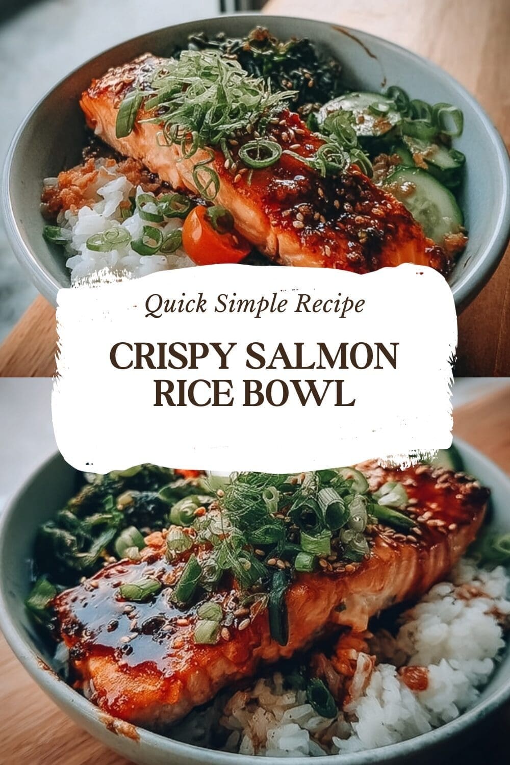 Crispy Salmon Rice Bowl