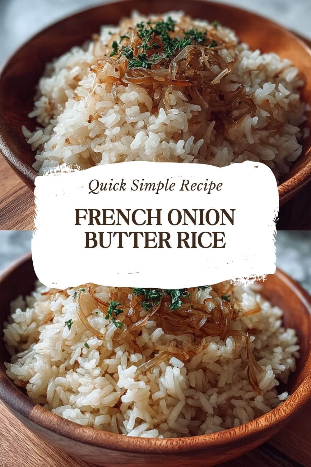 French Onion Butter Rice With Crispy Shallots And Garlic Herb Finish 7 French Onion Butter Rice